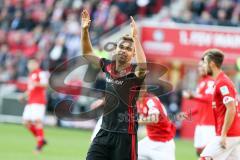 1. BL - Saison 2016/2017 - FSV Mainz 05 - FC Ingolstadt 04 - Lukas Hinterseer (#16 FCI) enttäuscht - Foto: Meyer Jürgen