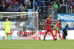 1. Bundesliga - Fußball - TSG 1899 Hoffenheim - FC Ingolstadt 04 - Tor für Hoffenheim, enttäuscht, Torwart Martin Hansen (35, FCI) Marvin Matip (34, FCI) schreit zur Mannschaft