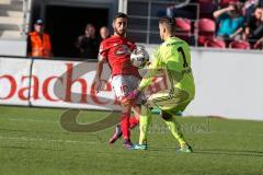 1. BL - Saison 2016/2017 - FSV Mainz 05 - FC Ingolstadt 04 - Ørjan Nyland (#26 FCI) - Yunus Malli (#10 Mainz) - Foto: Meyer Jürgen