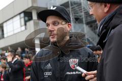 1. Bundesliga - Fußball - FC Ingolstadt 04 - Audi Schanzer Technik Challenge - Fußball Darts - Robert Leipertz (13, FCI) im Interview