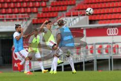 1. Bundesliga - Fußball - FC Ingolstadt 04 - Saisoneröffnung im Audi Sportpark - Showtraining - Almog Cohen (36, FCI) Alfredo Morales (6, FCI)  Robert Bauer (23, FCI)