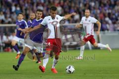 1. Bundesliga - Fußball - DFB-Pokal - Ergebirge Aue - FC Ingolstadt 04 - 7:8 n. E. - Riedel, Julian (Aue 2) Stefan Lex (14, FCI)