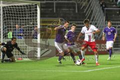 1. Bundesliga - Fußball - DFB-Pokal - Ergebirge Aue - FC Ingolstadt 04 - 7:8 n. E. - Torchance für Stefan Lex (14, FCI)