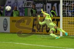 1. Bundesliga - Fußball - DFB-Pokal - Ergebirge Aue - FC Ingolstadt 04 - 7:8 n. E. - Torwart Örjan Haskjard Nyland (1, FCI)