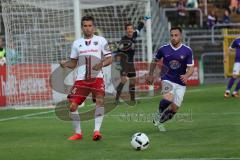 1. Bundesliga - Fußball - DFB-Pokal - Ergebirge Aue - FC Ingolstadt 04 - 7:8 n. E. - Stefan Lex (14, FCI) Rizzuto, Calogero (Aue 20)