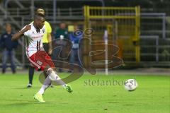 1. Bundesliga - Fußball - DFB-Pokal - Ergebirge Aue - FC Ingolstadt 04 - 7:8 n. E. - Roger de Oliveira Bernardo (8, FCI) trifft Elfmeter Tor Jubel