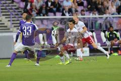 1. Bundesliga - Fußball - DFB-Pokal - Ergebirge Aue - FC Ingolstadt 04 - 7:8 n. E. - Tiffert, Christian (Aue 33) Alfredo Morales (6, FCI)  Tobias Levels (28, FCI)