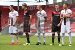 1. Bundesliga - Fußball - FC Ingolstadt 04 - Saisoneröffnung im Audi Sportpark - Pascal Groß (10, FCI) Max Christiansen (19, FCI) Sonny Kittel (21, FCI) Nico Rinderknecht (22, FCI) Robert Bauer (23, FCI)