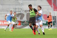 1. Bundesliga - Fußball - FC Ingolstadt 04 - Saisoneröffnung im Audi Sportpark - Showtraining - Stefan Lex (14, FCI) Romain Brégerie (18, FCI)