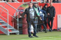 1. BL - Saison 2016/2017 - FC Ingolstadt 04 - FC Augsburg - Markus Kauczinski (Trainer FCI) ratlos - Foto: Meyer Jürgen