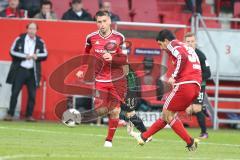 1. BL - Saison 2016/2017 - FC Ingolstadt 04 - FC Augsburg - Stefan Lex (#14 FCI) - Almog Cohen (#36 FCI) - Foto: Meyer Jürgen