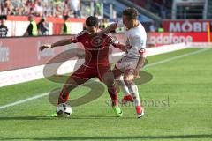 1. Bundesliga - Fußball - FC Ingolstadt 04 - 1. FSV Mainz 05 - Mathew Leckie (7, FCI) De Blasis, Pablo (Mainz 32)