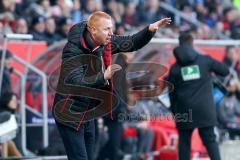 1. Bundesliga - Fußball - FC Ingolstadt 04 - FC Bayern - Cheftrainer Maik Walpurgis (FCI) schreit ins Feld,