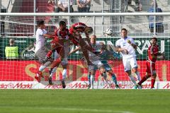 1. BL - Saison 2016/2017 - FC Ingolstadt 04 - TSG 1899 Hoffenheim - Marcel Tisserand (#32 FCI)  beim Kopfball  - Foto: Meyer Jürgen