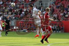 1. Bundesliga - Fußball - FC Ingolstadt 04 - TSG 1899 Hoffenheim 1:2 - Benjamin Hübner (TSG 21) nimmt den Ball vor Lukas Hinterseer (16, FCI)