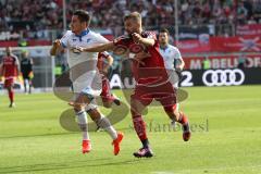 1. Bundesliga - Fußball - FC Ingolstadt 04 - TSG 1899 Hoffenheim - Benjamin Hübner (TSG 21) Lukas Hinterseer (16, FCI) Zweikampf