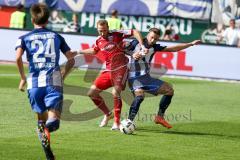 1. BL - Saison 2016/2017 - FC Ingolstadt 04 - Hertha BSC - Moritz Hartmann (#9 FCI) - Foto: Meyer Jürgen