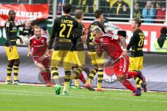 1. BL - Saison 2016/2017 - FC Ingolstadt 04 - Borussia Dortmund - Lezano Farina,Dario (#37 FCI) zum Treffer zum 2:0 - Jubel - Foto: Meyer Jürgen