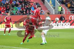 1. Bundesliga - Fußball - FC Ingolstadt 04 - Werder Bremen - Almog Cohen (36, FCI) Mathew Leckie (7, FCI) Niklas Moisander (18 Bremen)