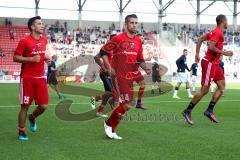 1. BL - Saison 2016/2017 - FC Ingolstadt 04 - TSG 1899 Hoffenheim - Stefan Lex (#14 FCI) - Markus Suttner (#29 FCI)  beim Einlaufen - Foto: Meyer Jürgen