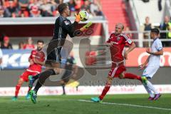 1. BL - Saison 2016/2017 - FC Ingolstadt 04 - TSG 1899 Hoffenheim - Ørjan Nyland (#26 FCI) fängt den Ball sicher - Foto: Meyer Jürgen