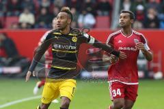 1. Bundesliga - Fußball - FC Ingolstadt 04 - Borussia Dortmund - Pierre-Emerick Aubameyang (BVB 17) Marvin Matip (34, FCI)