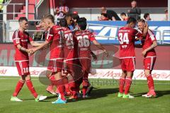 1. Bundesliga - Fußball - FC Ingolstadt 04 - Bayer 04 Leverkusen - Tor Jubel 1:0 Führung durch Sonny Kittel (21, FCI) mit Marvin Matip (34, FCI)