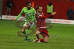 1. BL - Saison 2016/2017 - FC Ingolstadt 04 - VFL Wolfsburg - Moritz Hartmann (#9 FCI) - Foto: Meyer Jürgen