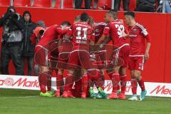 1. BL - Saison 2016/2017 - FC Ingolstadt 04 - SV Werder Bremen - Pascal Groß (#10 FCI) mit dem 2:1 Führungstreffer durch Elfmeter - Jubel - Foto: Meyer Jürgen