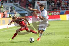 1. Bundesliga - Fußball - FC Ingolstadt 04 - TSG 1899 Hoffenheim - Benjamin Hübner (TSG 21) Lukas Hinterseer (16, FCI) Zweikampf