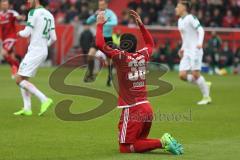 1. BL - Saison 2016/2017 - FC Ingolstadt 04 - SV Werder Bremen - Almog Cohen (#36 FCI) unzufreden mit der Schiedsrichterentscheidung - Foto: Meyer Jürgen