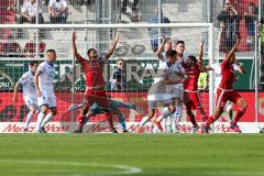 1. BL - Saison 2016/2017 - FC Ingolstadt 04 - TSG 1899 Hoffenheim - Marvin Matip (#34 FCI) - Almog Cohen (#36 FCI) - Marcel Tisserand (#32 FCI) reklamieren einen Elfmeter - Foto: Meyer Jürgen