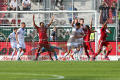 1. BL - Saison 2016/2017 - FC Ingolstadt 04 - TSG 1899 Hoffenheim - Marvin Matip (#34 FCI) - Almog Cohen (#36 FCI) - Marcel Tisserand (#32 FCI) reklamieren einen Elfmeter - Foto: Meyer Jürgen