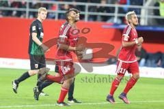 1. BL - Saison 2016/2017 - FC Ingolstadt 04 - FC Augsburg - Marvin Matip (#34 FCI) - Lezano Farina,Dario (#37 FCI) - Foto: Meyer Jürgen