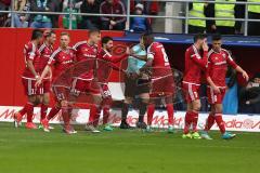 1. BL - Saison 2016/2017 - FC Ingolstadt 04 - SV Werder Bremen - Pascal Groß (#10 FCI) mit dem 2:1 Führungstreffer durch Elfmeter - Jubel - Foto: Meyer Jürgen