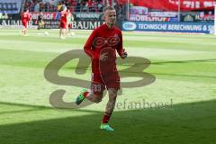 1. BL - Saison 2016/2017 - FC Ingolstadt 04 - FC Schalke 04 - Florent Hadergjonaj (#33 FCI) vor dem Spiel - Foto: Meyer Jürgen