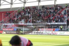 1. Bundesliga - Fußball - FC Ingolstadt 04 - 1. FSV Mainz 05 - Fans Fahnen Jubel Spruchband