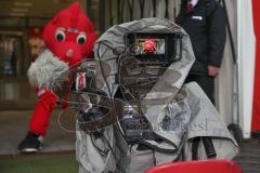 1. BL - Saison 2016/2017 - FC Ingolstadt 04 - 1.FC Köln - Schanzi - TV - Kamera - Fernsehen - Display - SKY - Foto: Meyer Jürgen