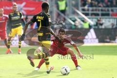 1. BL - Saison 2016/2017 - FC Ingolstadt 04 - Borussia Dortmund - Almog Cohen (#36 FCI) - Dembele M. #7 Dortmund - Foto: Meyer Jürgen