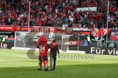 1. BL - Saison 2016/2017 - FC Ingolstadt 04 - FC Schalke 04 - Fans - Choreo - Andreas Buchner - Foto: Meyer Jürgen