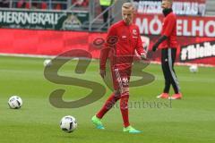 1. BL - Saison 2016/2017 - FC Ingolstadt 04 - SV Werder Bremen - Florent Hadergjonaj (#33 FCI) vor dem Spiel - Foto: Meyer Jürgen