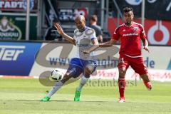 1. BL - Saison 2016/2017 - FC Ingolstadt 04 - FC Schalke 04 - Lezcano Farina,Dario (#37 FCI) - Naldo Schalke 04 weiss - Foto: Meyer Jürgen