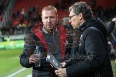 1. Bundesliga - Fußball - FC Ingolstadt 04 - 1. FC Köln - Cheftrainer Maik Walpurgis (FCI) nach dem Spiel mit Co-Trainer Michael Henke (FCI)