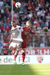 1. Bundesliga - Fußball - FC Ingolstadt 04 - Bayer 04 Leverkusen - Wendell (Leverkusen 18) Stefan Lex (14, FCI)