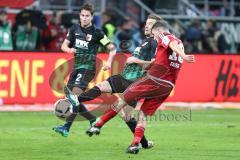1. BL - Saison 2016/2017 - FC Ingolstadt 04 - FC Augsburg - Pascal Groß (#10 FCI) mit Schuss auf das Tor - Foto: Meyer Jürgen