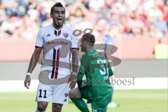 1. Bundesliga - Fußball - FC Ingolstadt 04 - SV Darmstadt 98 - Darío Lezcano (11, FCI) streckt die Zunge raus