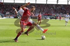 1. Bundesliga - Fußball - FC Ingolstadt 04 - TSG 1899 Hoffenheim - Benjamin Hübner (TSG 21) Lukas Hinterseer (16, FCI) Zweikampf