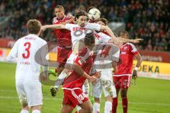 1. BL - Saison 2016/2017 - FC Ingolstadt 04 - 1.FC Köln - Marcel Tisserand (#32 FCI) beim Kopfball - Foto: Meyer Jürgen