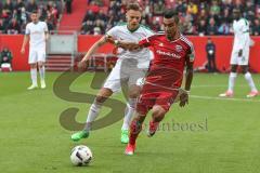 1. BL - Saison 2016/2017 - FC Ingolstadt 04 - SV Werder Bremen - Lezcano Farina,Dario (#37 FCI) - Bauer Robert #4 Bremen - Foto: Meyer Jürgen
