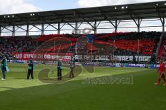 1. BL - Saison 2016/2017 - FC Ingolstadt 04 - FC Schalke 04 - Fans - Choreo - Foto: Meyer Jürgen